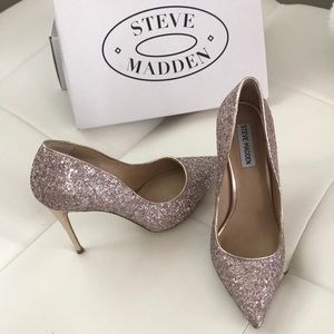 Steve Madden Daisy Pump Sparkly Pink